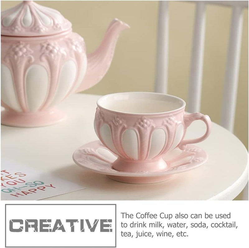 woobles Espresso K Cups Royal Tea Cups and Saucers: Old Country Roses Teacup Saucer Coffee Mug British Coffee Cup Drink Tumbler Bone China Tableware Xmas Gifts Coffee Gifts - Image 3