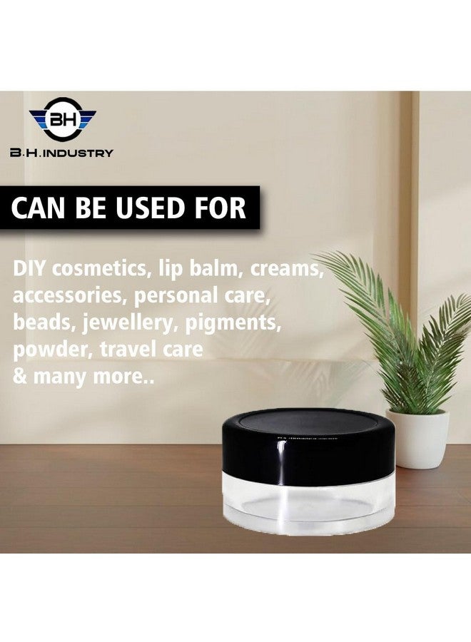 BH PLAST Acrylic Cosmetic Jars, 8 Gram, Pack of 250, Multipurpose, Leakproof - Image 3