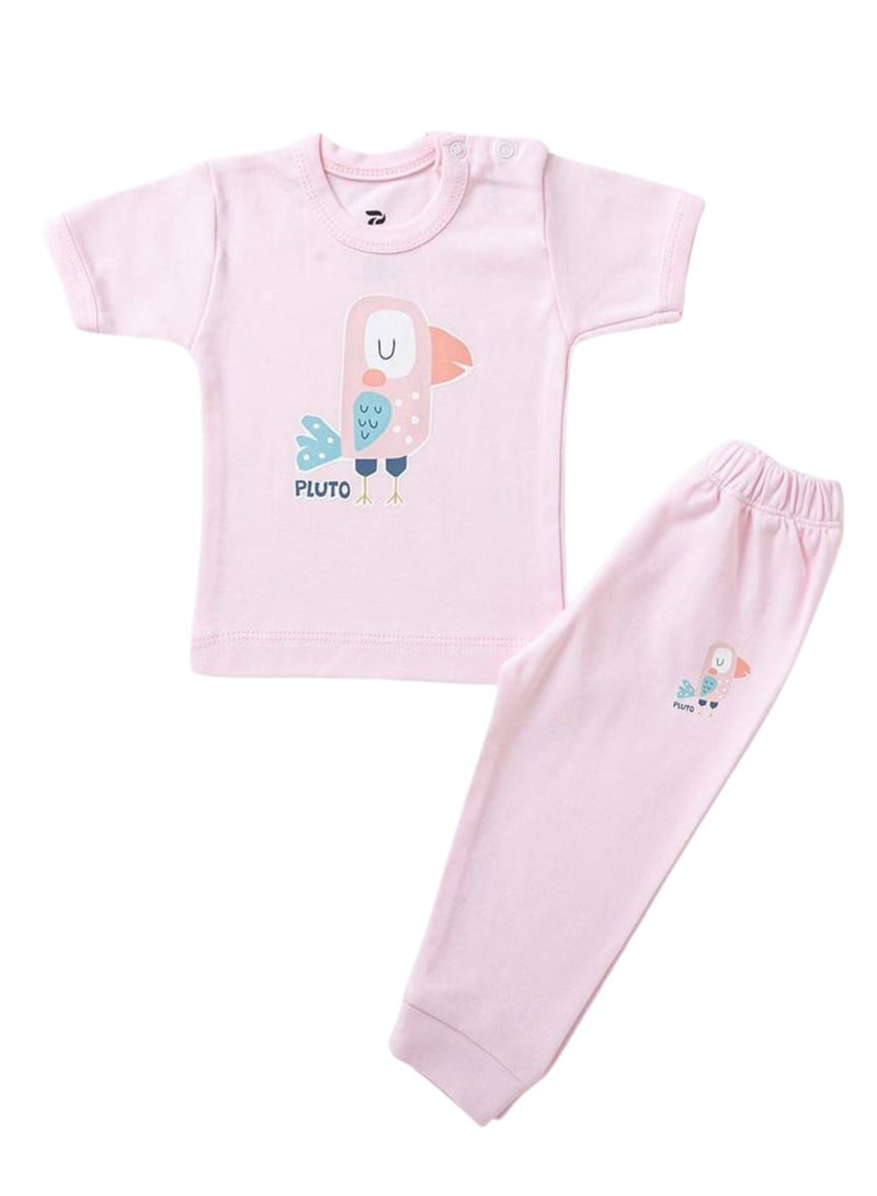 Pluto Baby Cotton T-Shirt and Trousers Pyjama Set  - Image 1