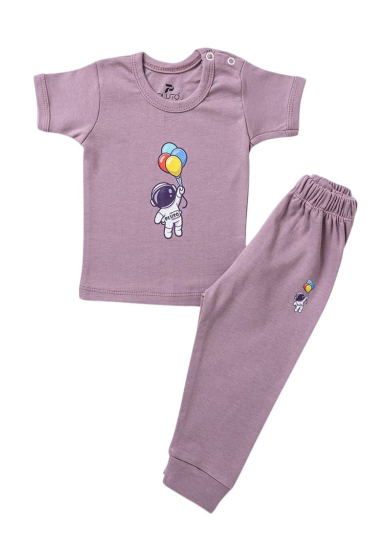 Pluto Baby Cotton T-Shirt and Trousers Pyjama Set  - Image 2