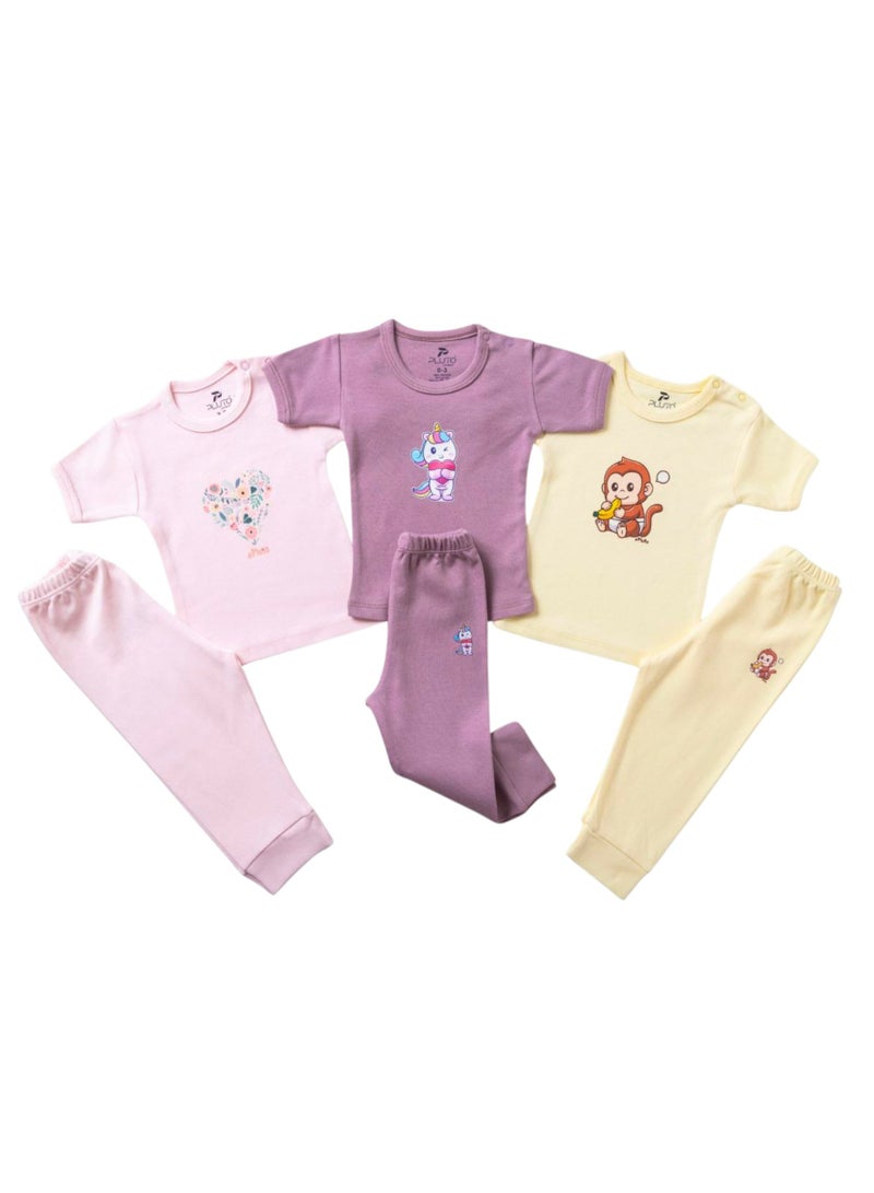 Pluto Baby Cotton T-Shirt and Trousers Pyjama Set  - Image 4