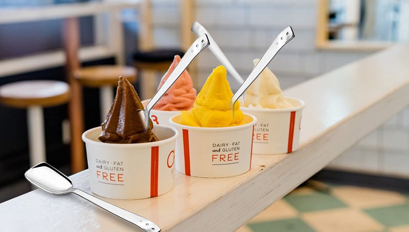 SHAPES Premium Stainless Steel White Dot Ice Cream Spoon Set of 12 Pieces | Ice Cream Spoon, Frozen Desserts | Rust-Resistant, Dishwasher Safe, Elegant Design - Image 4
