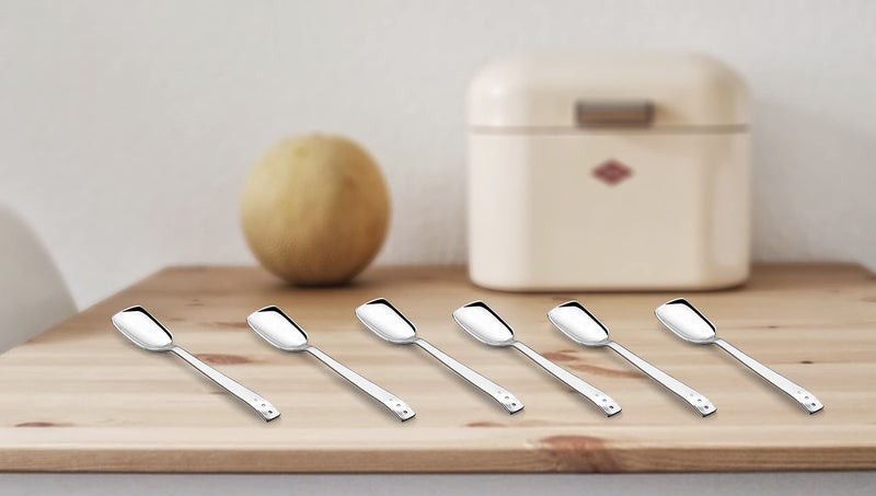 SHAPES Premium Stainless Steel White Dot Ice Cream Spoon Set of 12 Pieces | Ice Cream Spoon, Frozen Desserts | Rust-Resistant, Dishwasher Safe, Elegant Design - Image 5