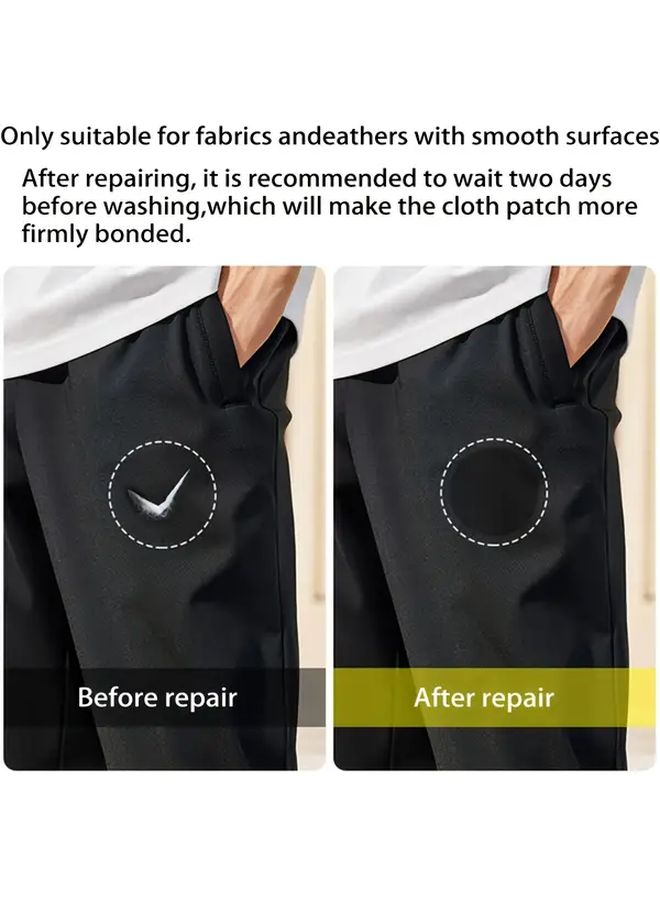 Black Self-Adhesive No Sew Clothing Patch for Down Jackets Emergency Repair - Image 4