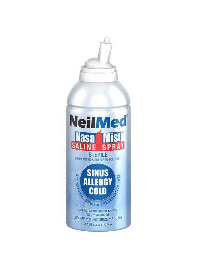 NeilMed Nasamist Isotonic Saline Spray. Soothe, Moisturize And Cleanse Using Specially Designed Tip. 177Ml. Contains 3 Nasamist Canisters - Image 3