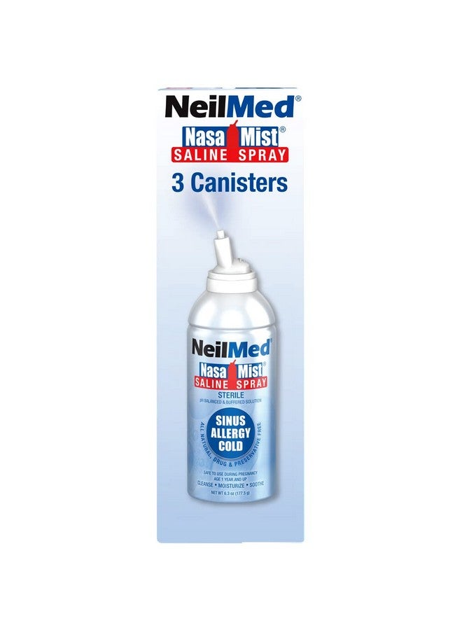 NeilMed Nasamist Isotonic Saline Spray. Soothe, Moisturize And Cleanse Using Specially Designed Tip. 177Ml. Contains 3 Nasamist Canisters - Image 2