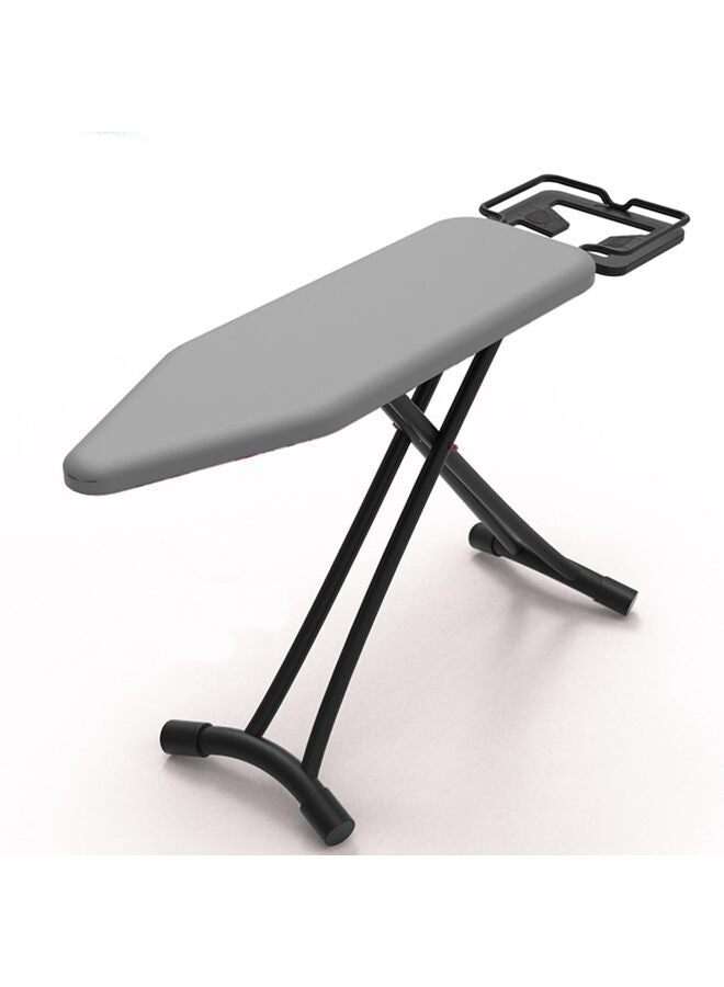 Deluxe Ironing Board with Heat Resistant Cover and Thicken Felt Pad, Heavy Sturdy Legs,Full Size Hanger Iron Board,Foldable (Grey) - Image 1