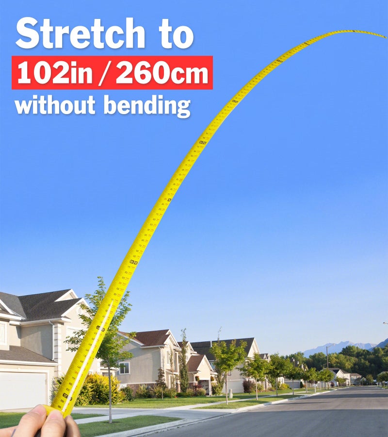 YesBes 10 Pack Bulk Tape Measure 25 FT with Fractions 1/8, Easy Read Retractable Measuring Tape, Great for House Construction and Carpenter - Image 4