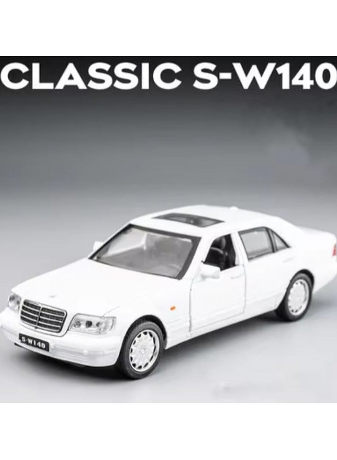 Luxury metal Mercedes with an elegant gray color, movable doors, trunk, and hood, realistic sounds with headlight illumination, sunroof, fast rubber wheels, and a length of 16 cm!"  - Image 1
