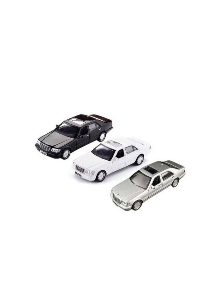 Luxury metal Mercedes with an elegant gray color, movable doors, trunk, and hood, realistic sounds with headlight illumination, sunroof, fast rubber wheels, and a length of 16 cm!"  - Image 5