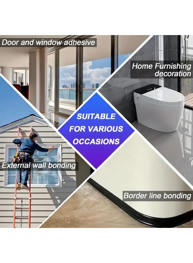 2pcs 10.6 Inch Caulking Nozzle Extension Tubes Curved and Straight Design for Tight Spaces - Image 5