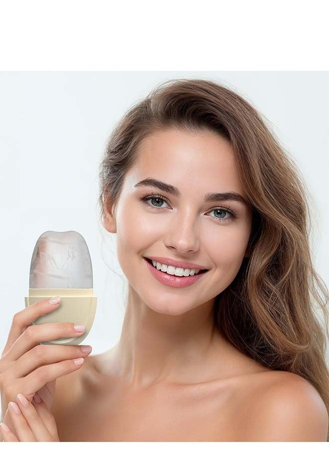 KHAJUL Elliptic Simplicity Shape Ice Roller For Face, Beauty Facial Massage, Glow Cube For Face  - Image 5