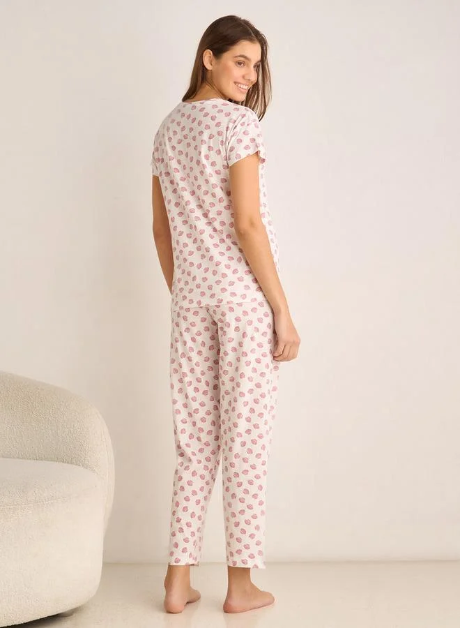 Splash FAV  Pyjama Set Top & Trousers for Women | Best Price UAE