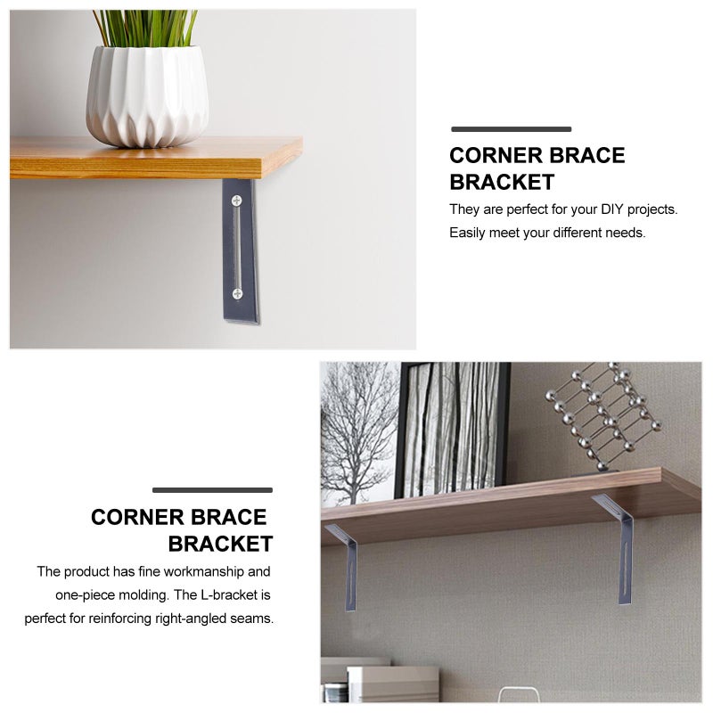 2pcs Household Corner Bracket L-shaped Corner Brace Right Angle Corner Bracket - Image 3