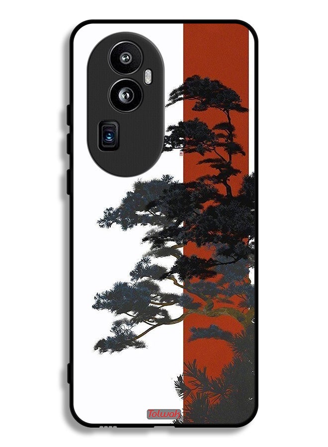 Tolwak Oppo Reno10 Pro (China) Protective Case Cover Tree Artwork - Image 1