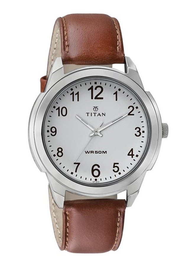 TITAN Leather Analog Wrist Watch 1585SL07  - Image 1