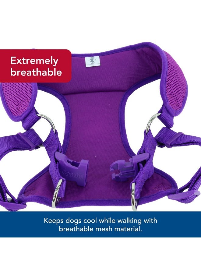 كوستال حزام كلب قابل للتعديل من Coastal Pet Comfort Soft Wrap - حزام مريح للكلاب - مقاس قابل للتعديل - تصميم سهل الارتداء - نسيج شبكي قابل للتهوية - لون أوركيد، 5/8 بوصة × 16 بوصة - 19 بوصة - Image 3