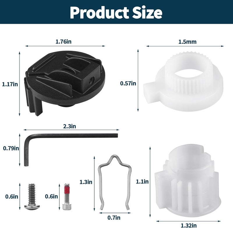 OXDFK 116653 Shower Handle Adapter Kit, Compatible with Moen Posi-Temp Single Handle Tub & Shower Faucet Valve Cartridge, Shower Handle Replacement Accessory - Image 2