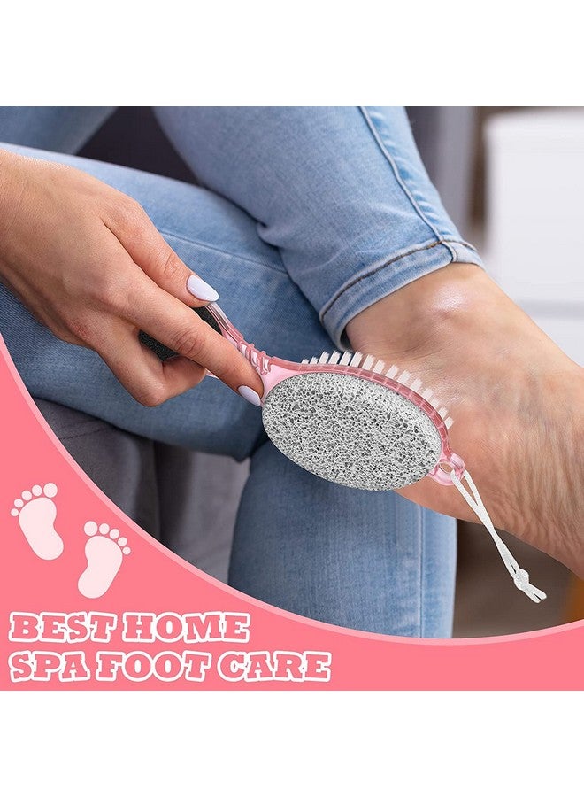 Spefez 4 in 1 Foot Callus Remover, Multi-functional Pedicure Scrubber Exfoliator Tool with Pumice Stone, Hand Toe Nail Cleaning Brush, Foot Rasp for Home Foot Care(Multi Color) - Image 3