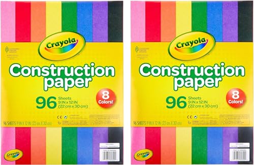 Crayola Construction Paper 96 Sheets - Pack of 2 - Image 1
