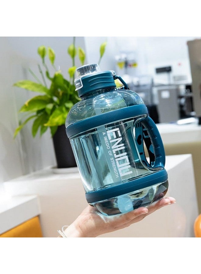 Drofail Plastic 2.2 Liter Motivational Sports Gym Bottle Daily Water Intake With Time Markings Bpa-Free. Leak Proof For Adults For Gym, Travel And Office Â- (Blue) - Image 4