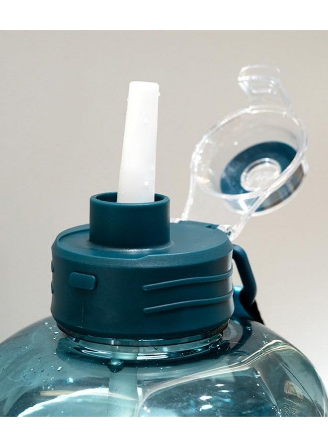 Drofail Plastic 2.2 Liter Motivational Sports Gym Bottle Daily Water Intake With Time Markings Bpa-Free. Leak Proof For Adults For Gym, Travel And Office Â- (Blue) - Image 5