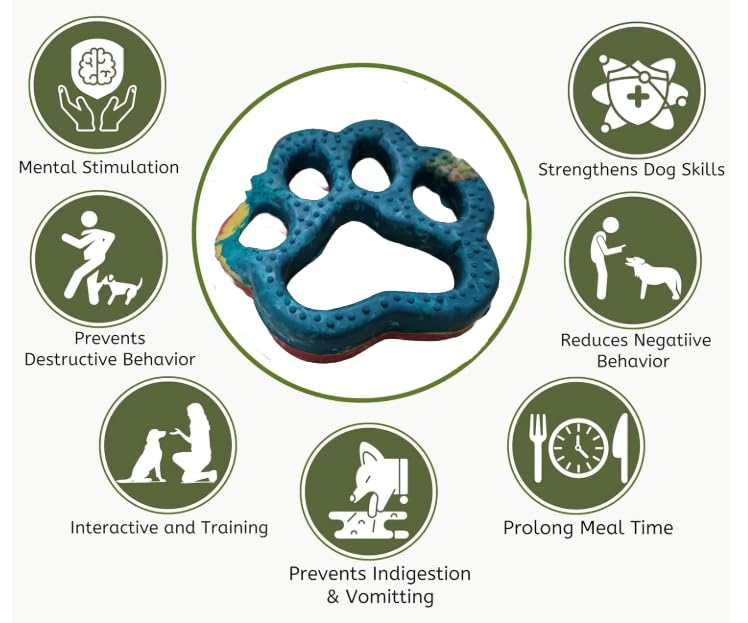 swacch Shih Tzu Dog Shampoo + Paw Shape I Rubber Dog Toy for Training and Interactive I Durable & Safe I Combo Pack I 2 Litre Strawberry - Image 5