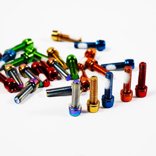 Chooee Mountain Bike Stem Bolts 6PCS,M5 x 18mm Road Bicycle Stem Bolts Screw for MTB DH BMX Orange - Image 5