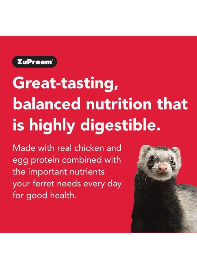 ZuPreem ZuPreem Premium Daily Ferret Diet Food, 4 lb or 8 lb Bag - Nutrient Dense, Real Chicken and Egg Protein Levels, Highly Digestible (4 lb Bag) (230056)  - Image 2