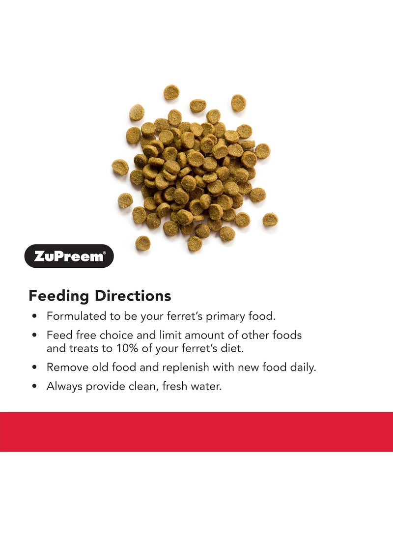 ZuPreem ZuPreem Premium Daily Ferret Diet Food, 4 lb or 8 lb Bag - Nutrient Dense, Real Chicken and Egg Protein Levels, Highly Digestible (4 lb Bag) (230056)  - Image 3