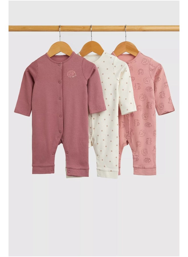 mothercare - My First Footless Sleepsuits - 3 Pack - Image 1