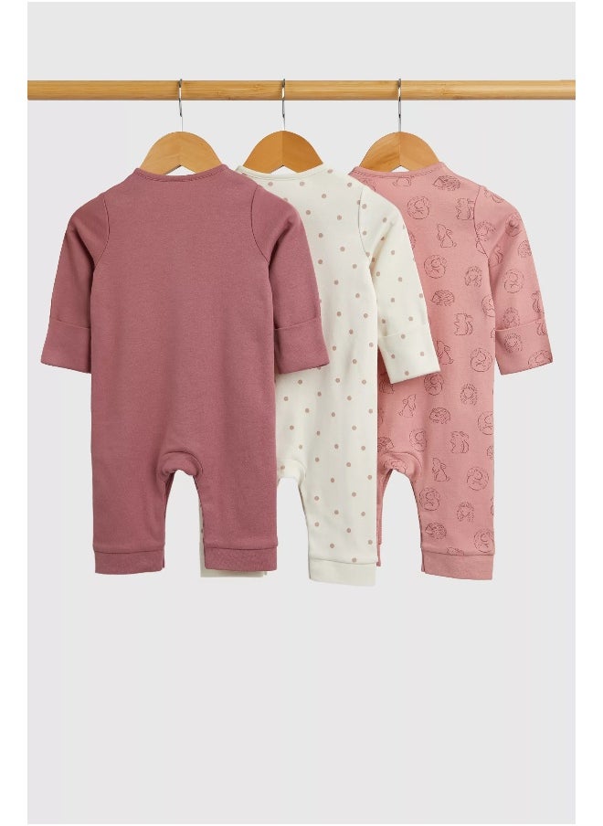 mothercare - My First Footless Sleepsuits - 3 Pack - Image 1