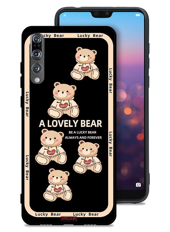 Tolwak Huawei P20 Pro Protective Case Cover A Lovely Bear - Image 1