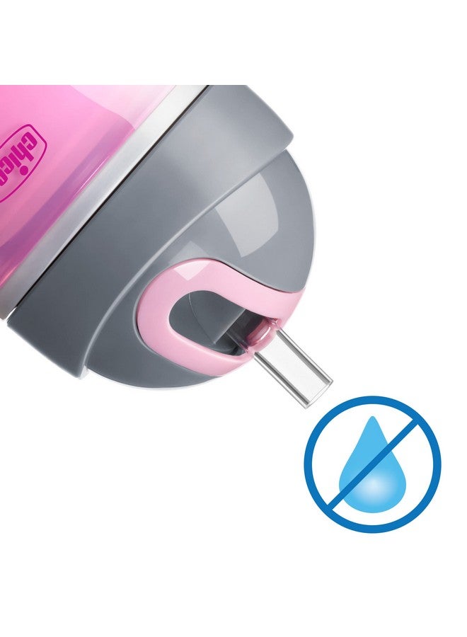 شيكو كوب شرب معزول مزدوج الجدار من تشيكو، سعة 9 أونصات، مزود بقشة سيليكون وغطاء مانع للانسكاب | آمن للاستخدام في الرف العلوي لغسالة الأطباق، سهل الإمساك، تصميم مريح، وردي/أرجواني، عبوة من قطعتين، مناسب للأطفال من عمر 12 شهرًا فأكثر - Image 3