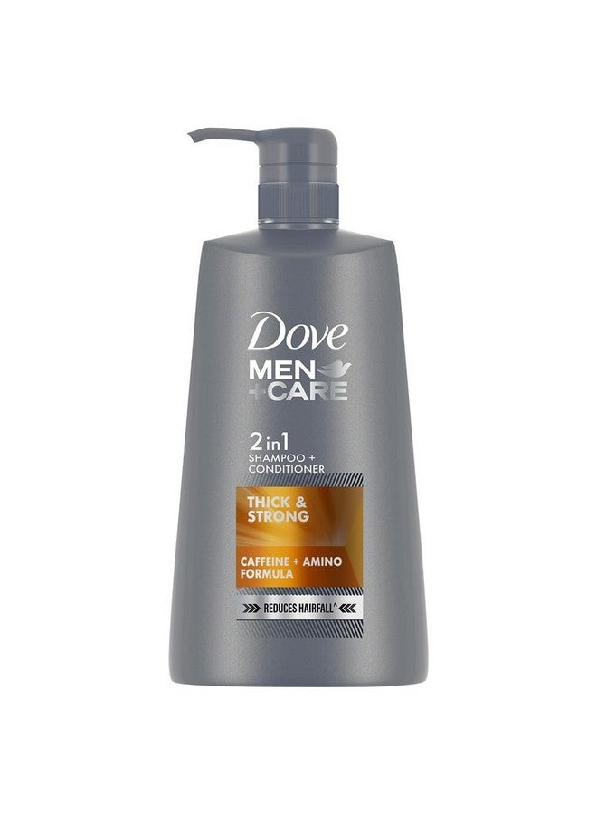 دوف شامبو وبلسم دوف للرجال للعناية بالشعر الكثيف والقوي 2 في 1، 650 مل - Image 1