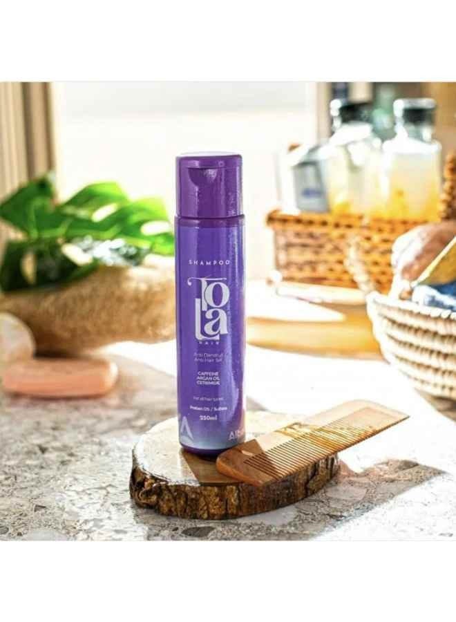Tola Hair Shampoo Anti Dandruff & Anti Fall Hair Shampoo - 250ml - Image 3