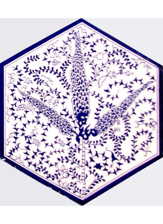 Armada Tile 21x23 Cm AL 07 Hexagonal Tile Patterned Iznik Tile - pzsku/Z0BE7C88F716094AA1623Z/45/_/1730513810/441cac03-c309-4e3a-b324-dfb4b1445b73