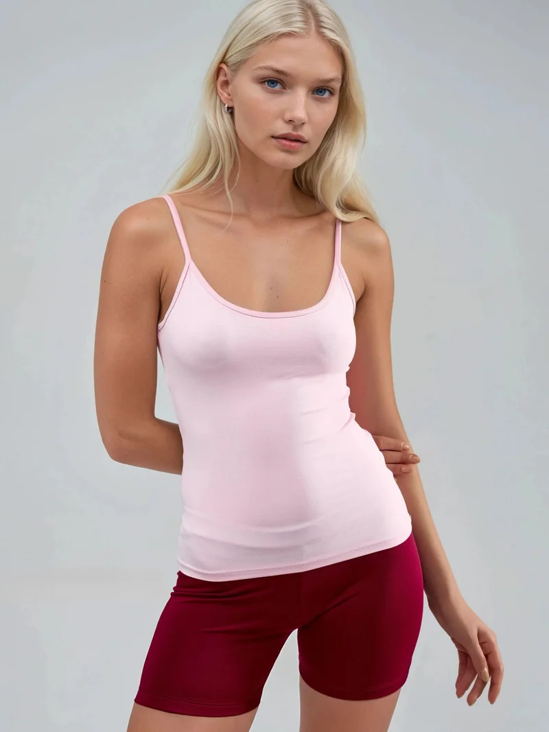 Busem BUSEM Fitted U Collar Knitted Tank Top