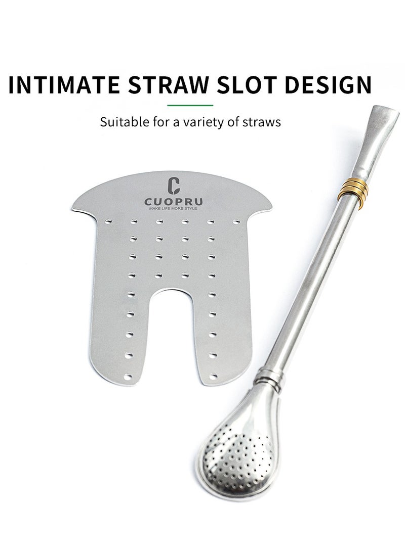 CUOPRU - CUOPRU Yerba Mate Cup Set with Bombilla(Straw), Tea Filter - Image 1