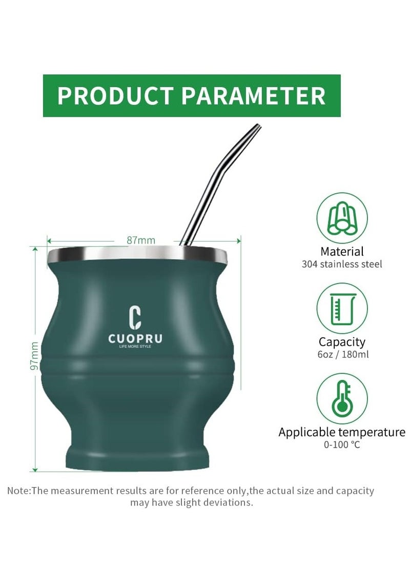 CUOPRU - CUOPRU Yerba Mate Cup Set with Bombilla(Straw), Tea Filter - Image 1