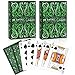 Wkchxd Playing Cards 2 Pack Deck of Cards Standard Playing Cards for Adult Premium Poker Card Set Deck of Playing Card for BlackjackEuchreCanastaFamily Game NightParty Games Green - Image 2