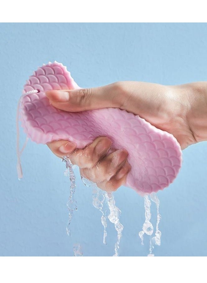 OASIS-TH 2 PCS Soft Sponge Body Scrubber Bath Exfoliating Scrub Sponge Shower Brush Body Skin Cleaner - Image 4