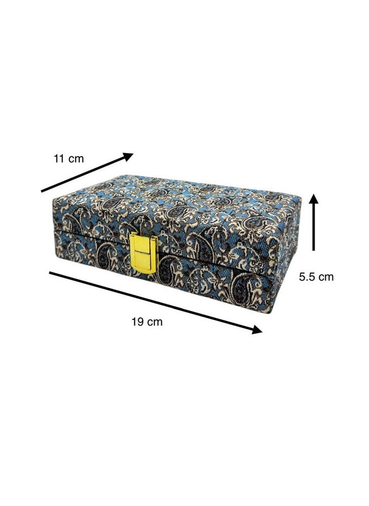 ZARCHIN Saffron Box ,Handmade Persian Termeh Box with Mortar with 1gm Super Negin Saffron  - Image 2