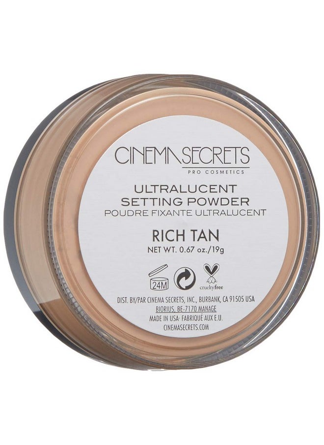 Cinema Secrets CINEMA SECRETS Pro Cosmetics Ultralucent Setting Powder Rich Tan  - Image 2