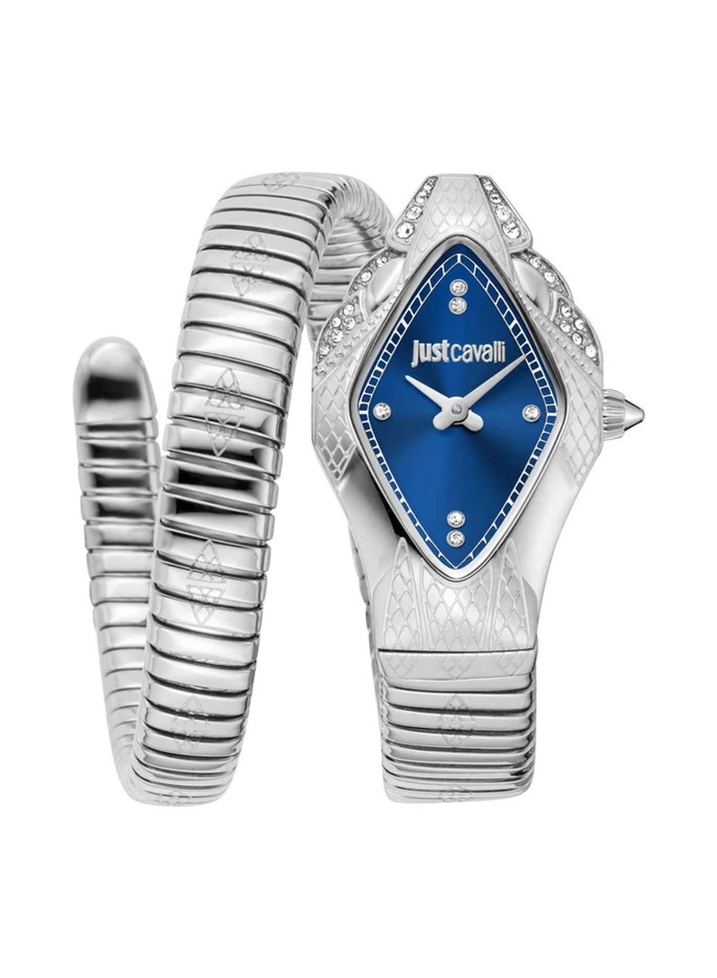 Just Cavalli Ladies Ferocious Quartz Analog Silver Stainless Steel Band Watch JC1L306M0015  - Image 1