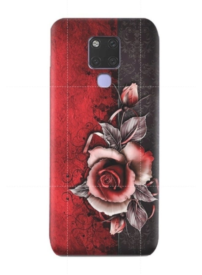 إيه إم سي ديزاين غطاء حماية من السيليكون والبولي يوريثان الحراري بتصميم كلاسيكي لزهرة لهاتف هواوي ميت 20 من إيه إم سي ديزاين