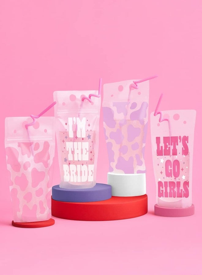 xo, Fetti Bachelorette Party Decorations Last Rodeo Drink Pouches - 16 ct | Bach Party Cups, Nashville Bridal Shower, Let's Go Girls Gift, Cowgirl Bride Bridesmaid Favors - Image 4