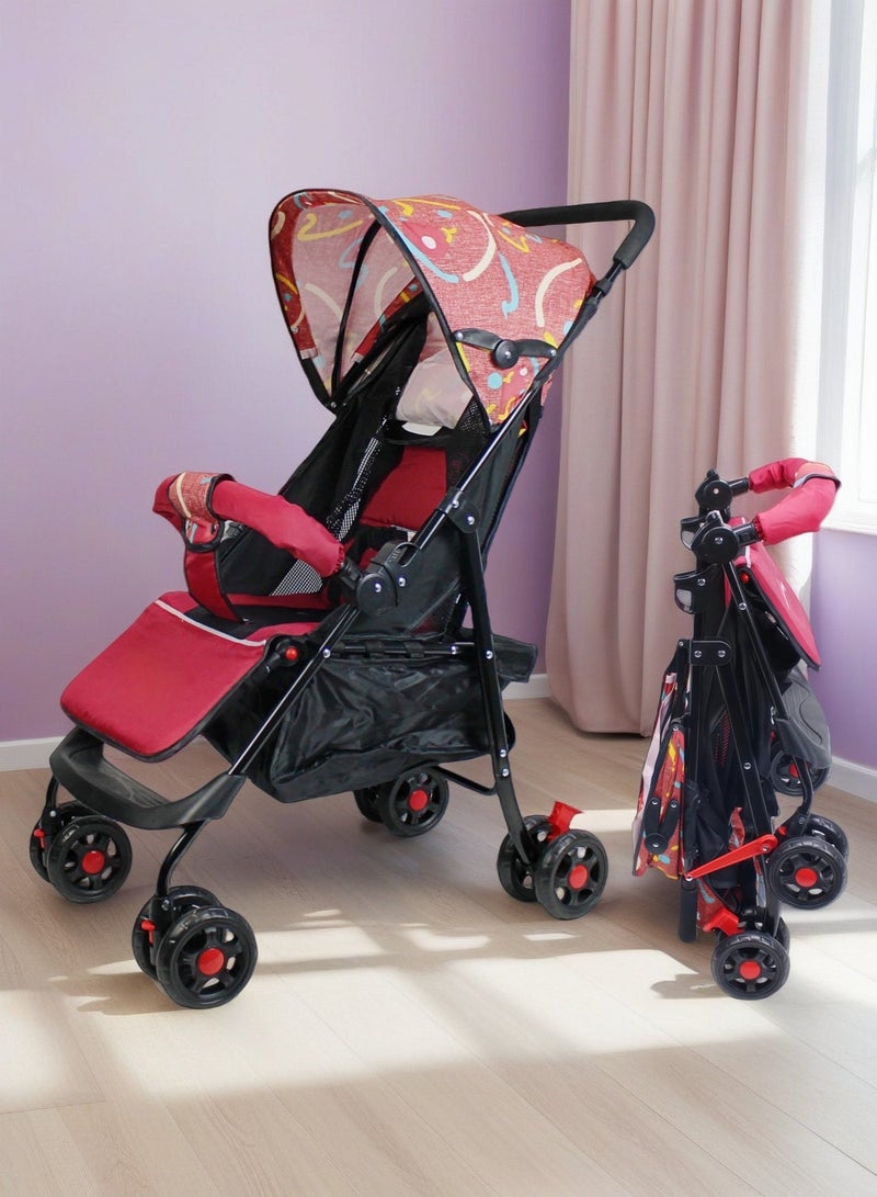EASY FUTURE Ultra Lightweight Travel Stroller Foldable with Multi Position Reclining Seat Adjustable Canopy Foldable Storage Basket NO.1102 - Image 1