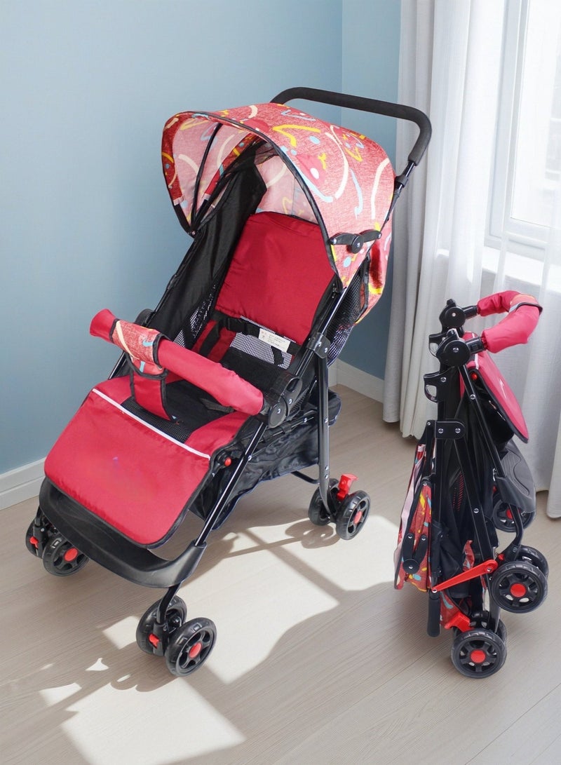 EASY FUTURE Ultra Lightweight Travel Stroller Foldable with Multi Position Reclining Seat Adjustable Canopy Foldable Storage Basket NO.1102 - Image 5