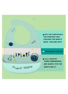 Muslin Tree Waterproof Silicone Baby Bib  - Image 5